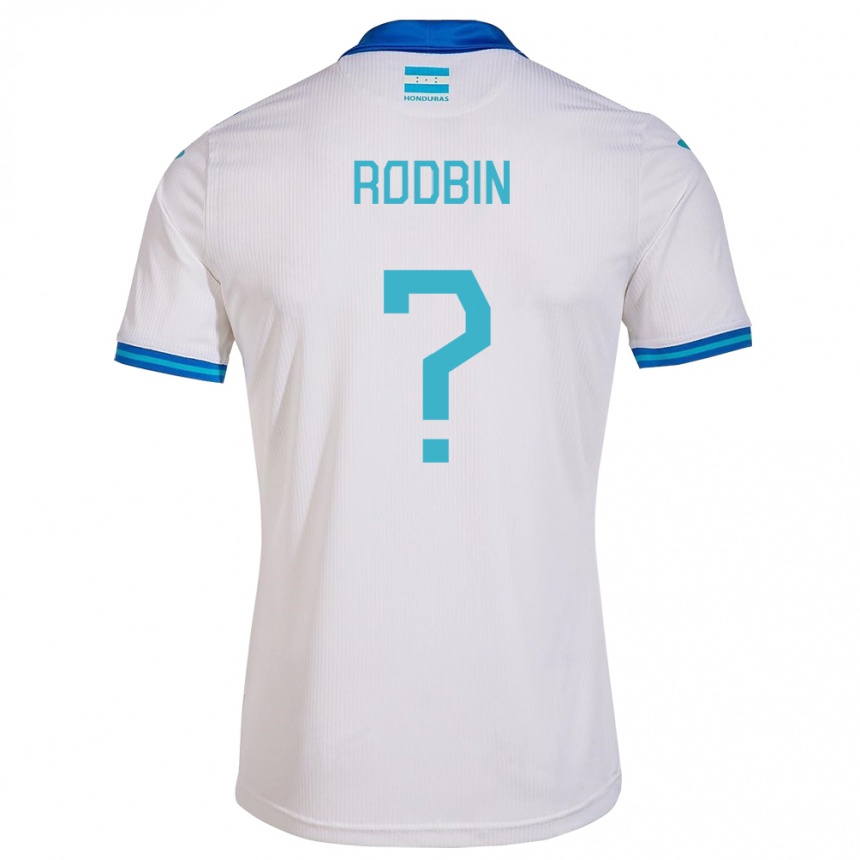 Niño Fútbol Camiseta Honduras Rodbin Mejía #0 Blanco 1ª Equipación 24-26 Perú