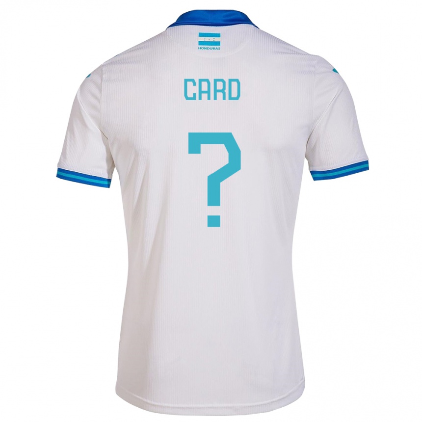 Niño Fútbol Camiseta Honduras Samuel Card #0 Blanco 1ª Equipación 24-26 Perú