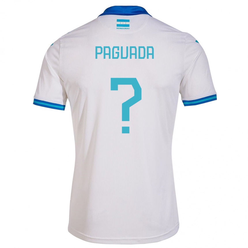 Niño Fútbol Camiseta Honduras Didier Paguada #0 Blanco 1ª Equipación 24-26 Perú