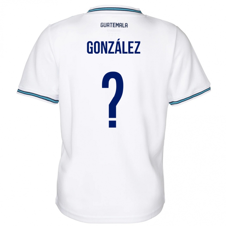 Niño Fútbol Camiseta Guatemala Erick González #0 Blanco 1ª Equipación 24-26 Perú