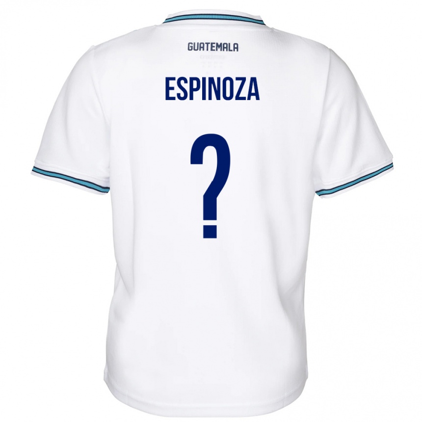 Niño Fútbol Camiseta Guatemala José Espinoza #0 Blanco 1ª Equipación 24-26 Perú