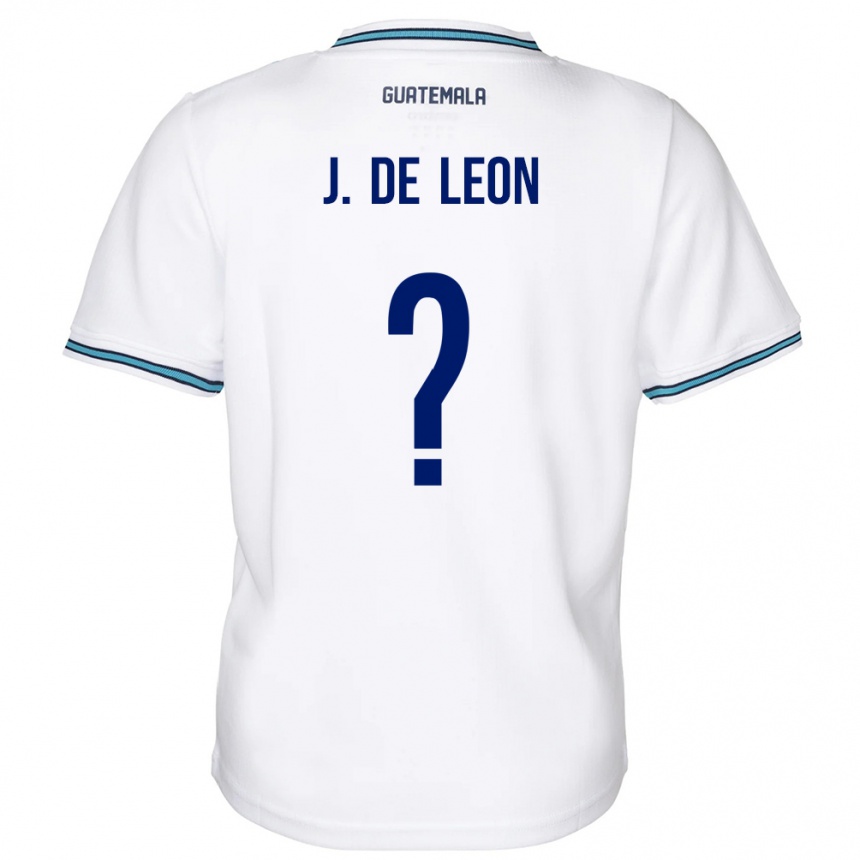 Niño Fútbol Camiseta Guatemala Jose De Leon #0 Blanco 1ª Equipación 24-26 Perú