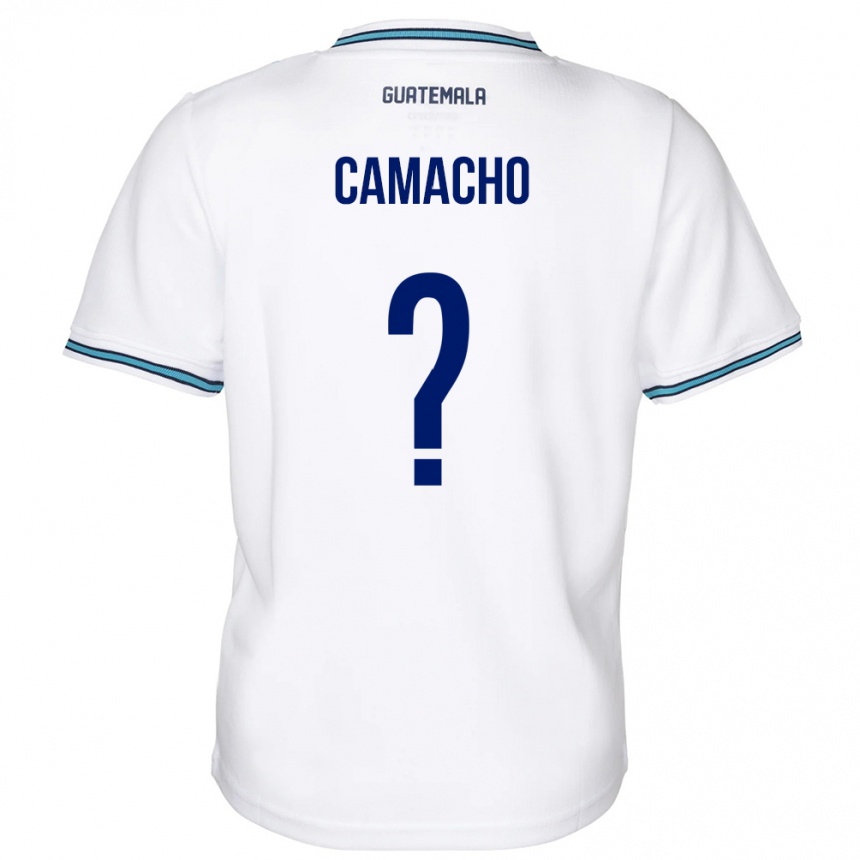 Niño Fútbol Camiseta Guatemala Samuel Camacho #0 Blanco 1ª Equipación 24-26 Perú