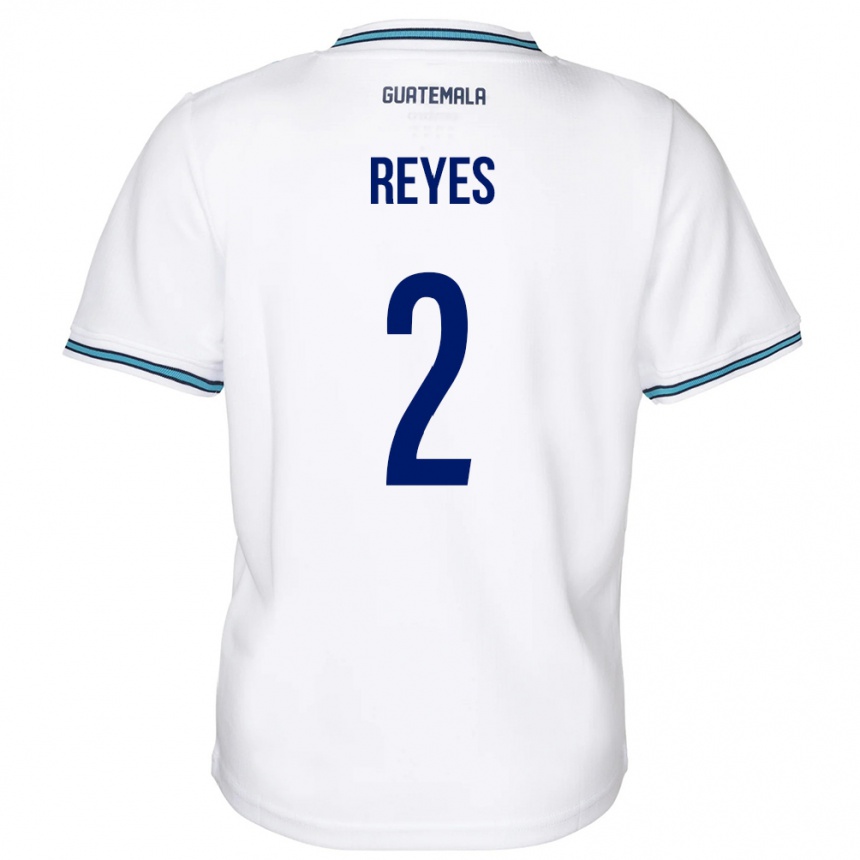 Niño Fútbol Camiseta Guatemala Samantha Reyes #2 Blanco 1ª Equipación 24-26 Perú