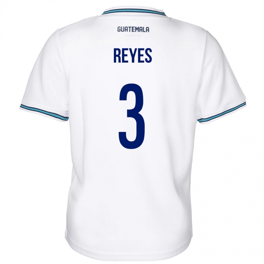 Niño Fútbol Camiseta Guatemala Martha Reyes #3 Blanco 1ª Equipación 24-26 Perú