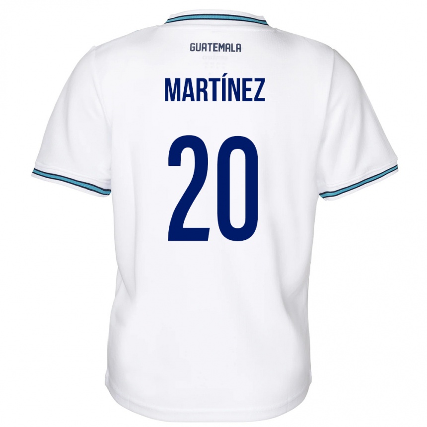 Niño Fútbol Camiseta Guatemala Ana Lucía Martínez #20 Blanco 1ª Equipación 24-26 Perú