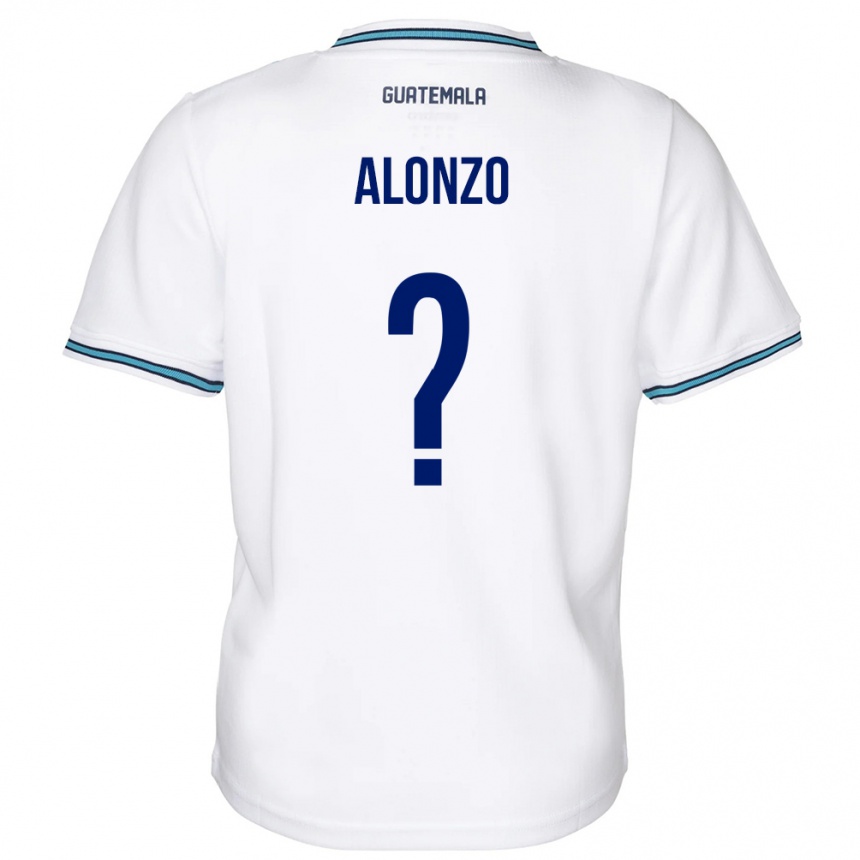 Niño Fútbol Camiseta Guatemala Anya Alonzo #0 Blanco 1ª Equipación 24-26 Perú