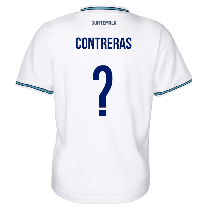 Niño Fútbol Camiseta Guatemala Betzael Contreras #0 Blanco 1ª Equipación 24-26 Perú