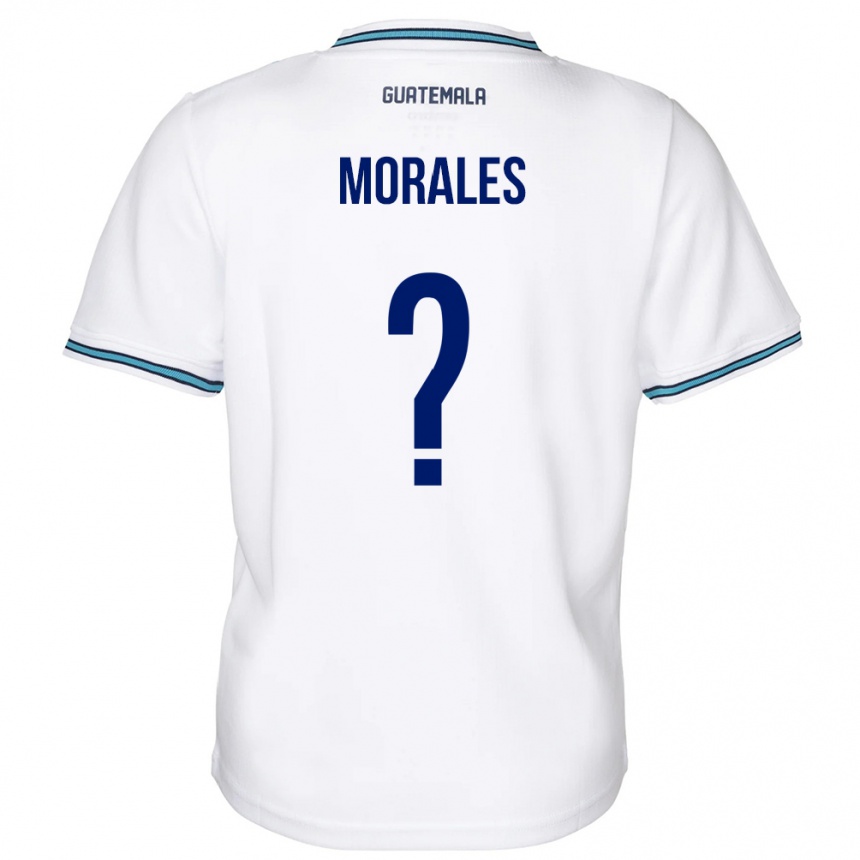 Niño Fútbol Camiseta Guatemala Karla Morales #0 Blanco 1ª Equipación 24-26 Perú