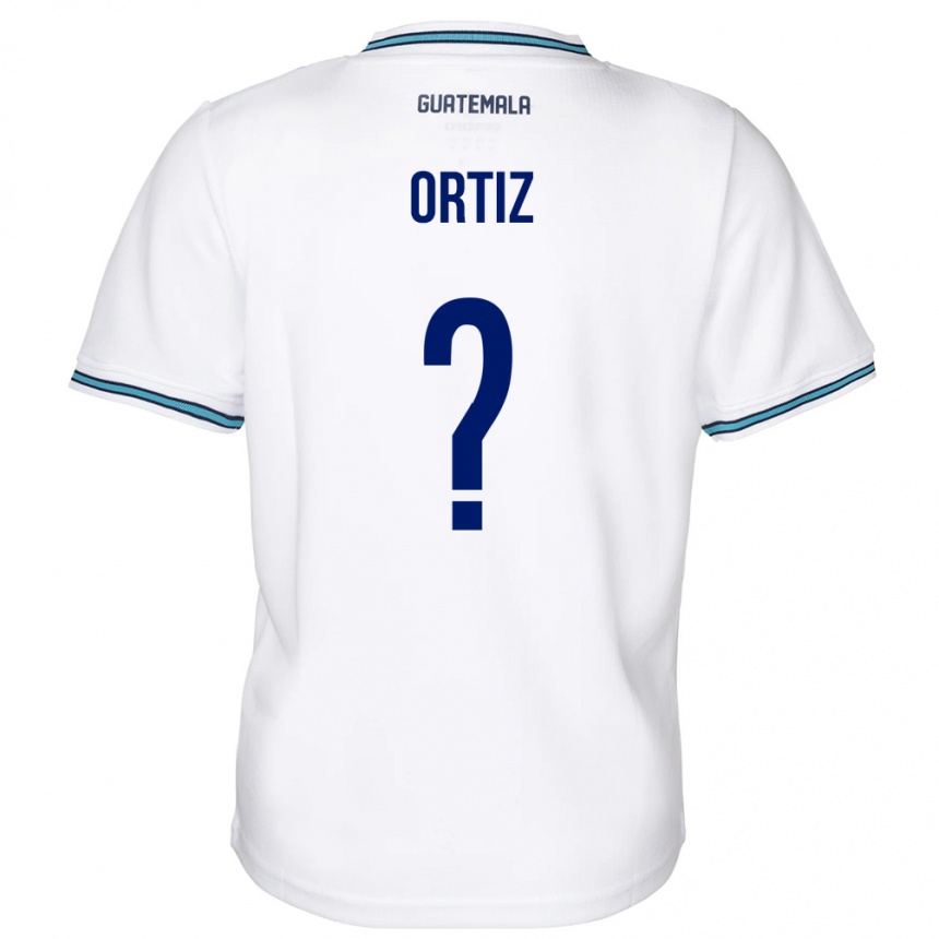 Niño Fútbol Camiseta Guatemala Jenifer Ortiz #0 Blanco 1ª Equipación 24-26 Perú