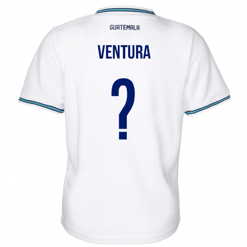 Niño Fútbol Camiseta Guatemala Lesly Ventura #0 Blanco 1ª Equipación 24-26 Perú