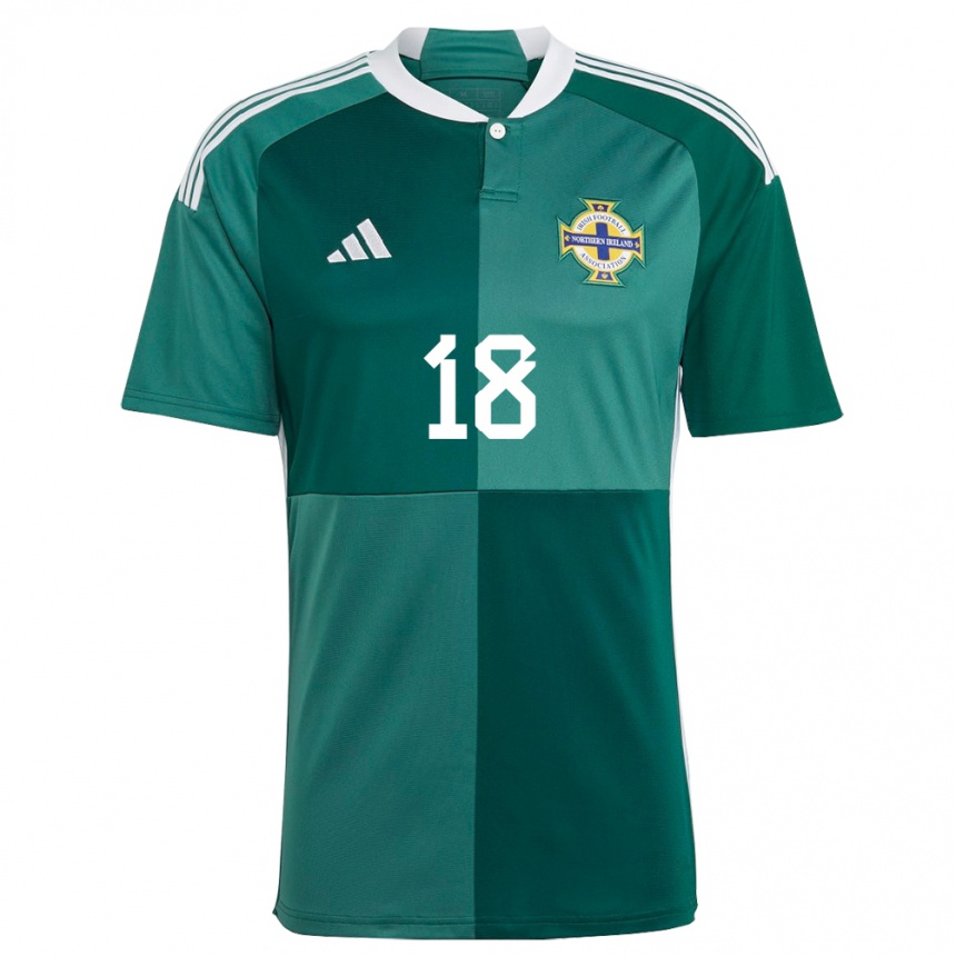 Niño Fútbol Camiseta Irlanda Del Norte Caitlin Mcguinness #18 Verde 1ª Equipación 24-26 Perú