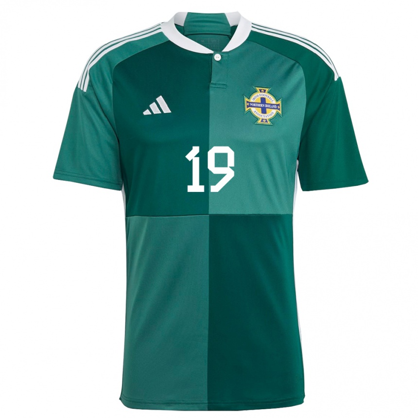 Niño Fútbol Camiseta Irlanda Del Norte Oscar Kelly #19 Verde 1ª Equipación 24-26 Perú