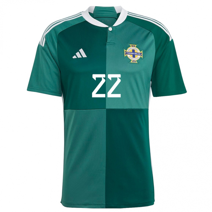 Niño Fútbol Camiseta Irlanda Del Norte Abbie Magee #22 Verde 1ª Equipación 24-26 Perú