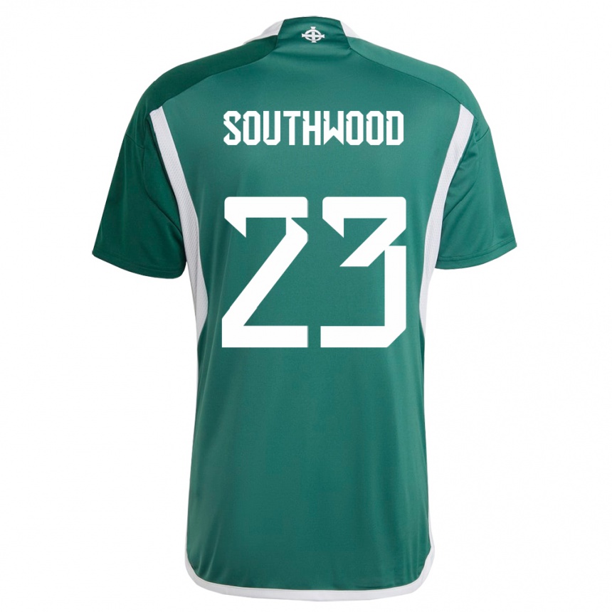 Niño Fútbol Camiseta Irlanda Del Norte Luke Southwood #23 Verde 1ª Equipación 24-26 Perú