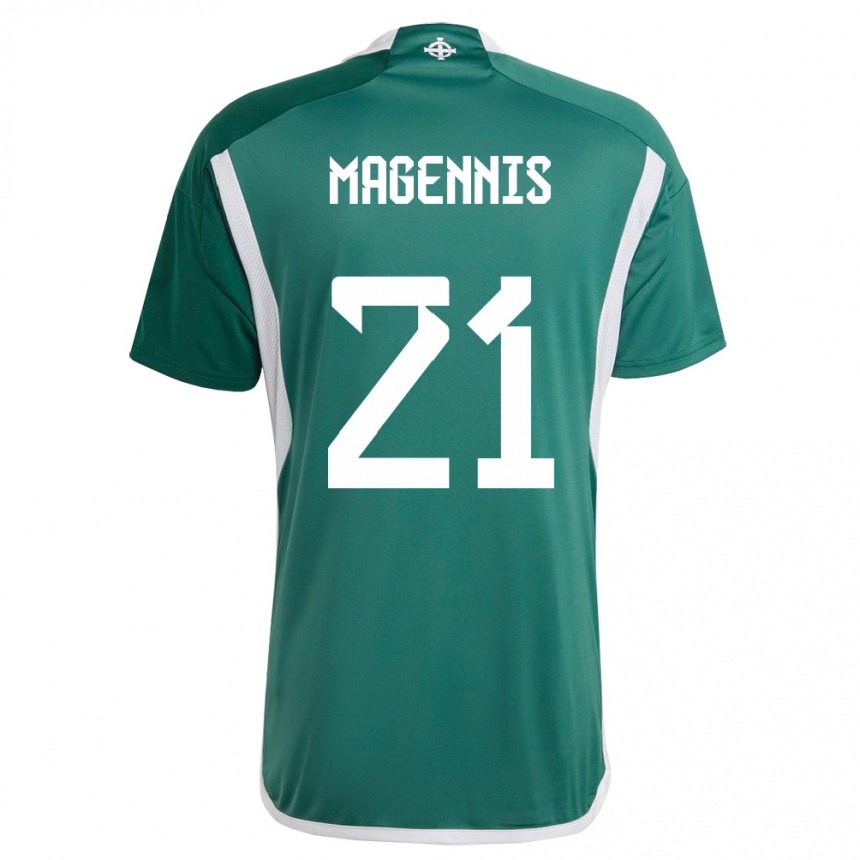 Niño Fútbol Camiseta Irlanda Del Norte Josh Magennis #21 Verde 1ª Equipación 24-26 Perú