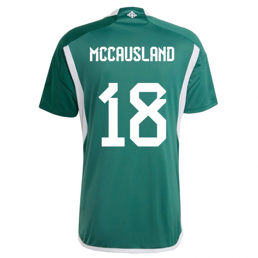 Niño Fútbol Camiseta Irlanda Del Norte Ross Mccausland #18 Verde 1ª Equipación 24-26 Perú