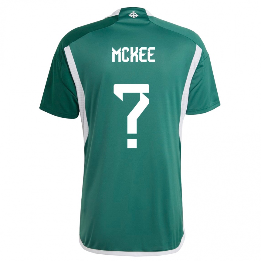 Niño Fútbol Camiseta Irlanda Del Norte Chris Mckee #0 Verde 1ª Equipación 24-26 Perú