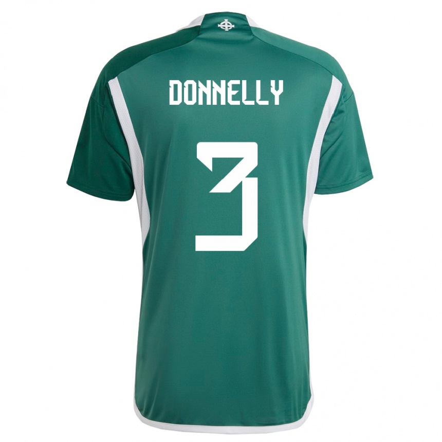 Niño Fútbol Camiseta Irlanda Del Norte Aaron Donnelly #3 Verde 1ª Equipación 24-26 Perú