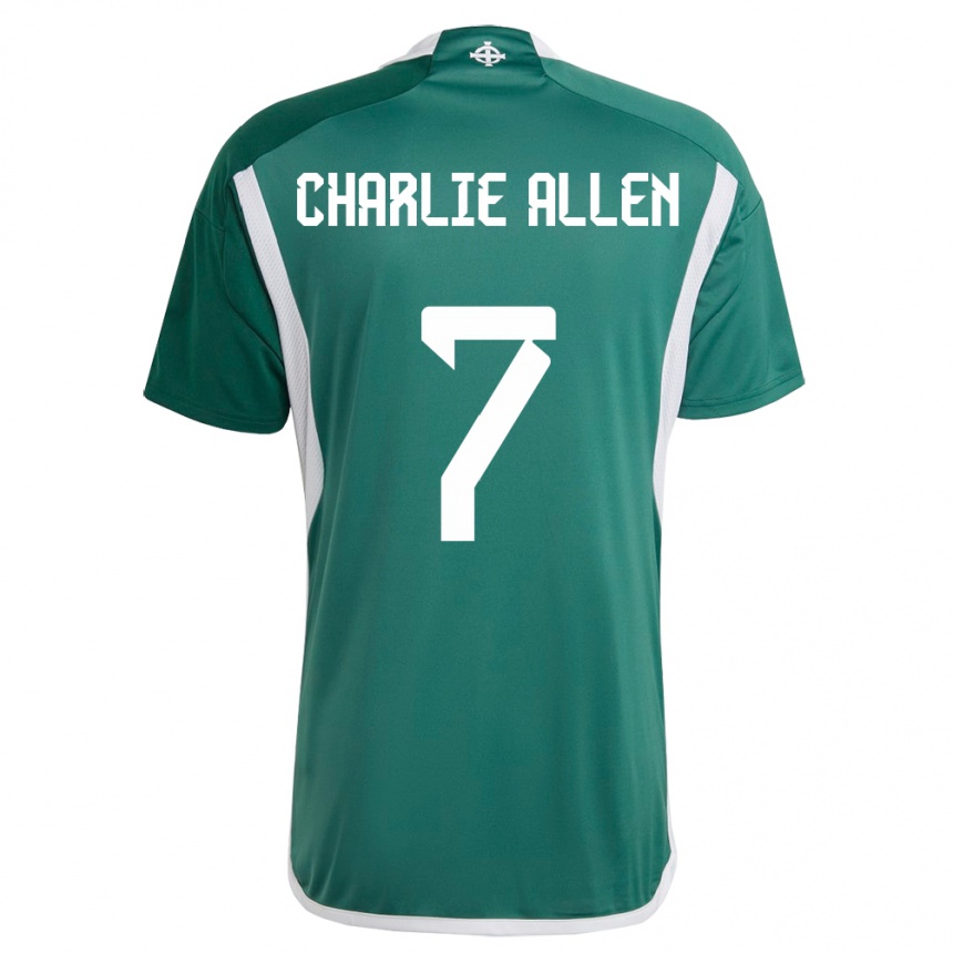 Niño Fútbol Camiseta Irlanda Del Norte Charlie Allen #7 Verde 1ª Equipación 24-26 Perú