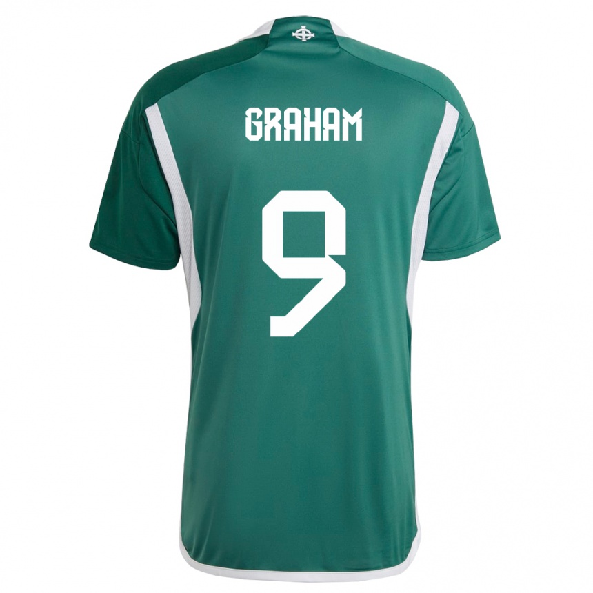 Niño Fútbol Camiseta Irlanda Del Norte Braiden Graham #9 Verde 1ª Equipación 24-26 Perú