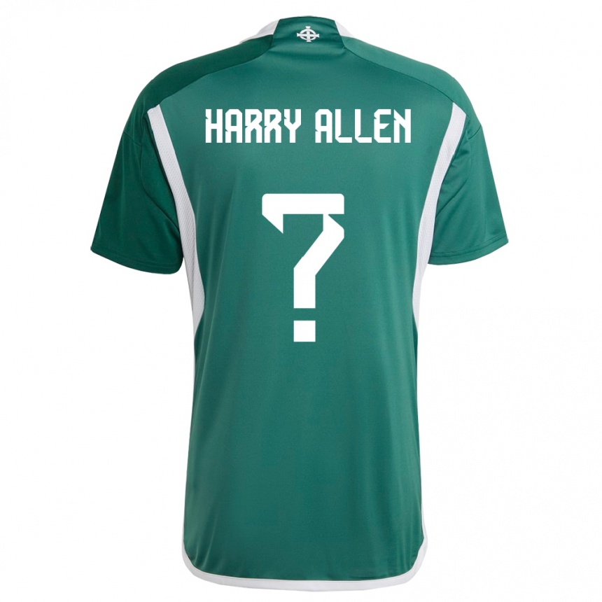 Niño Fútbol Camiseta Irlanda Del Norte Harry Allen #0 Verde 1ª Equipación 24-26 Perú