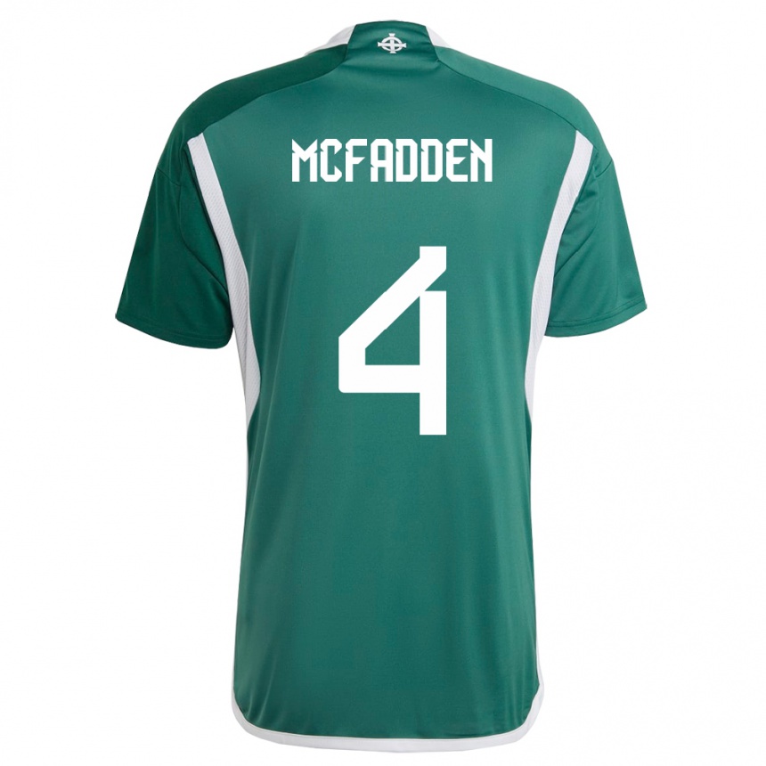 Niño Fútbol Camiseta Irlanda Del Norte Sarah Mcfadden #4 Verde 1ª Equipación 24-26 Perú