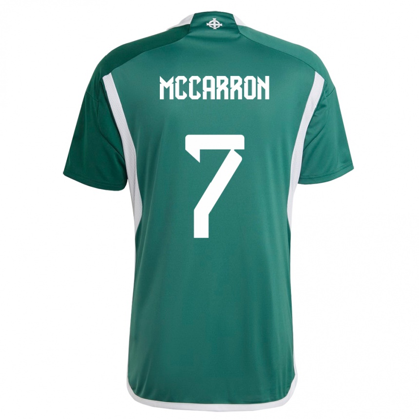 Niño Fútbol Camiseta Irlanda Del Norte Chloe Mccarron #7 Verde 1ª Equipación 24-26 Perú