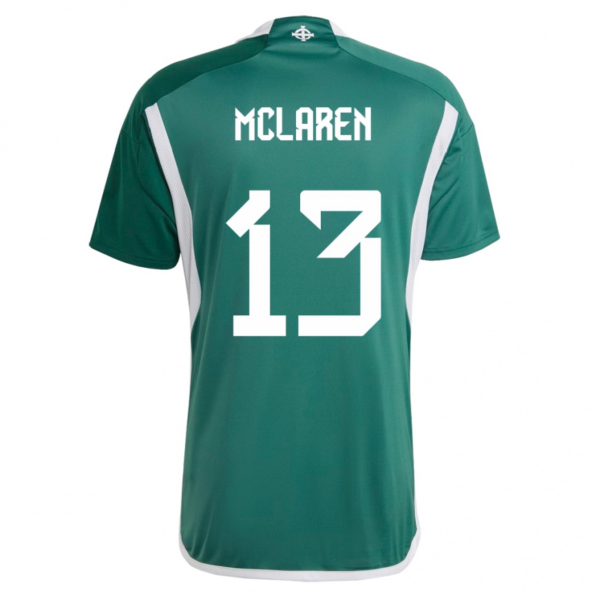 Niño Fútbol Camiseta Irlanda Del Norte Rachel Mclaren #13 Verde 1ª Equipación 24-26 Perú