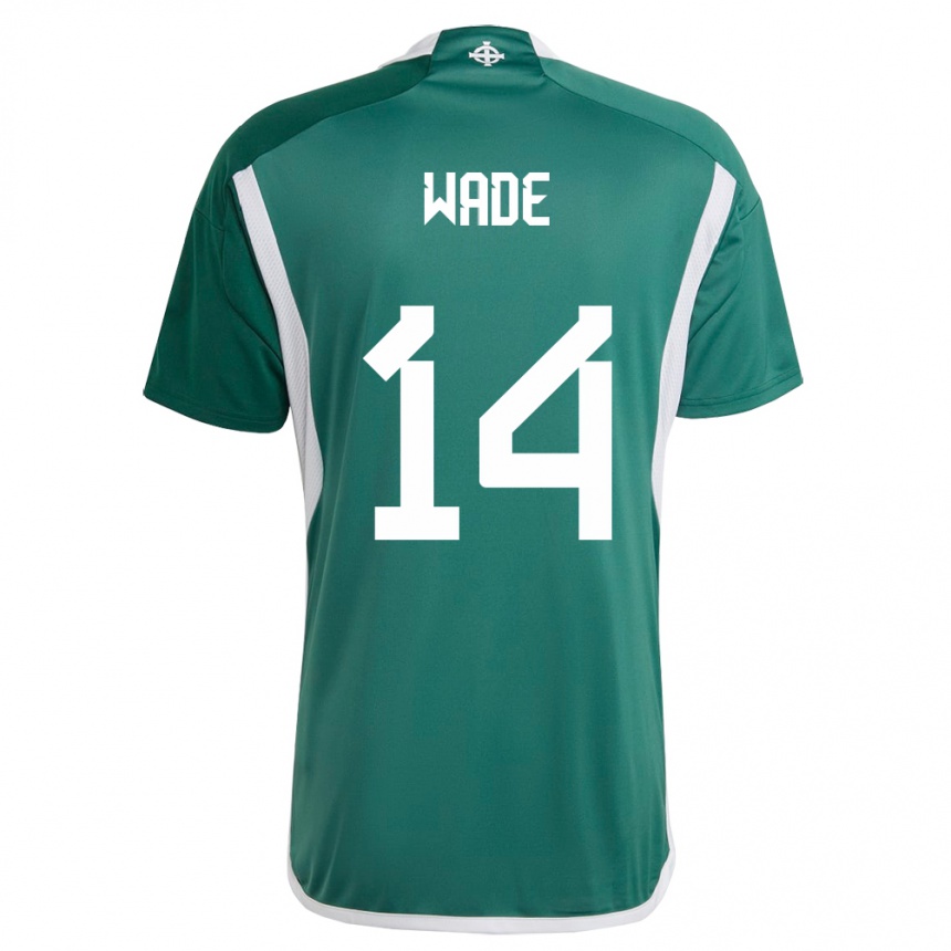 Niño Fútbol Camiseta Irlanda Del Norte Lauren Wade #14 Verde 1ª Equipación 24-26 Perú