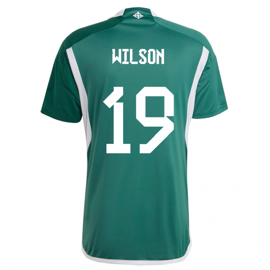 Niño Fútbol Camiseta Irlanda Del Norte Emily Wilson #19 Verde 1ª Equipación 24-26 Perú