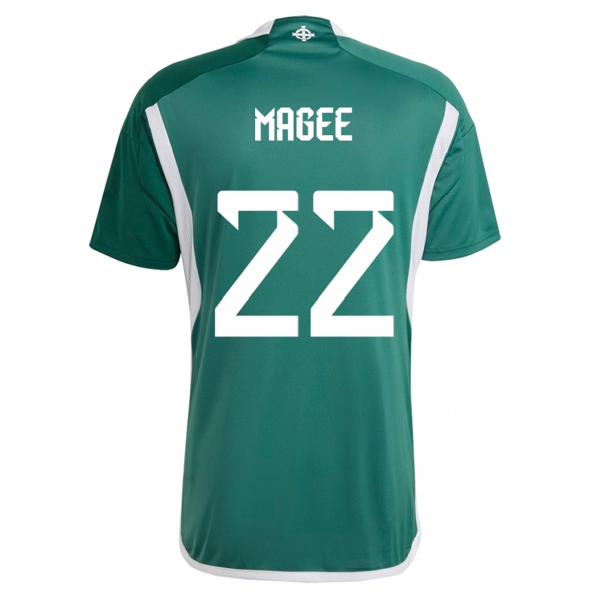 Niño Fútbol Camiseta Irlanda Del Norte Abbie Magee #22 Verde 1ª Equipación 24-26 Perú