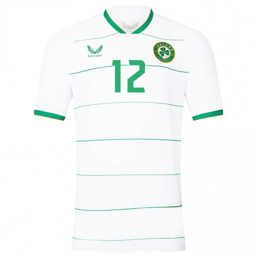 Niño Fútbol Camiseta Irlanda Tyler Toland #12 Blanco 2ª Equipación 24-26 Perú