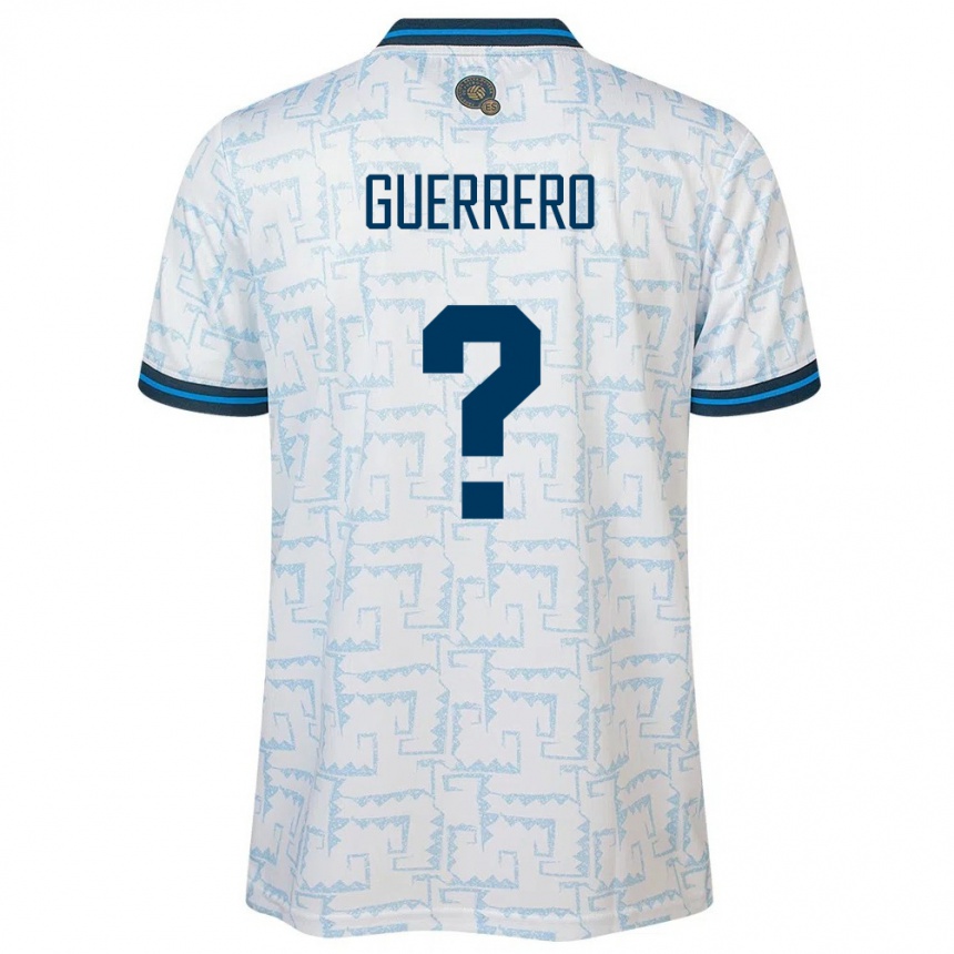 Niño Fútbol Camiseta El Salvador Alexander Guerrero #0 Blanco 2ª Equipación 24-26 Perú