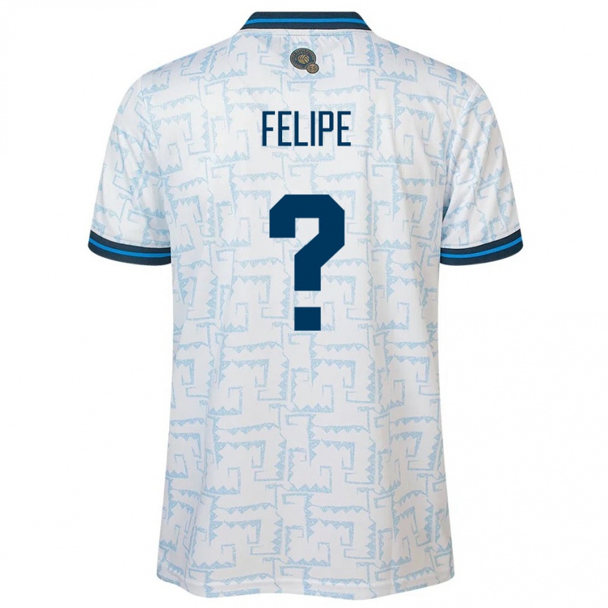 Niño Fútbol Camiseta El Salvador Felipe Rodríguez #0 Blanco 2ª Equipación 24-26 Perú