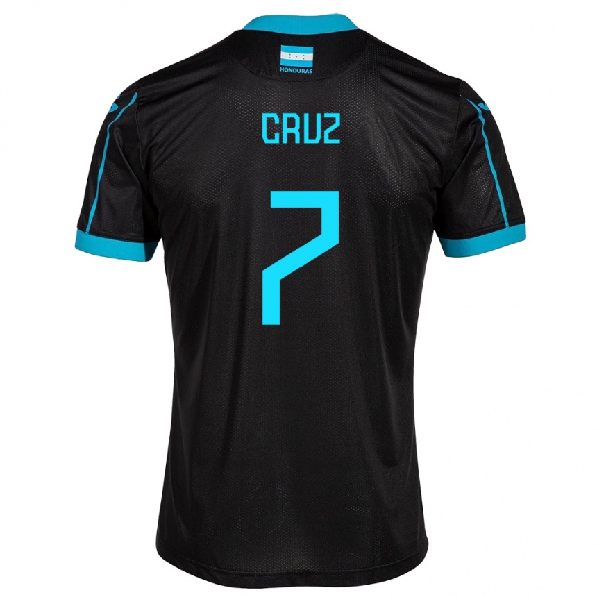 Niño Fútbol Camiseta Honduras Nixon Cruz #7 Negro 2ª Equipación 24-26 Perú