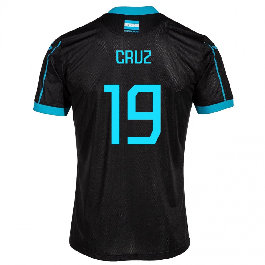 Niño Fútbol Camiseta Honduras Russel Cruz #19 Negro 2ª Equipación 24-26 Perú