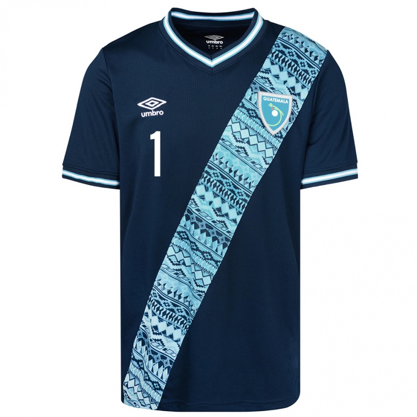 Niño Fútbol Camiseta Guatemala Nicholas Hagen #1 Azul 2ª Equipación 24-26 Perú