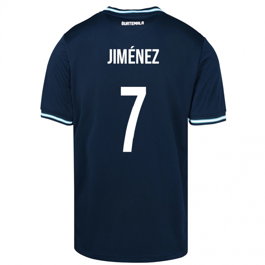 Niño Fútbol Camiseta Guatemala Cristian Jiménez #7 Azul 2ª Equipación 24-26 Perú