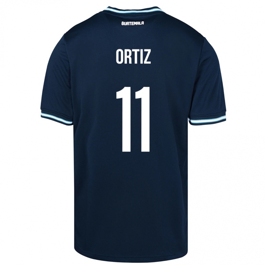 Niño Fútbol Camiseta Guatemala Andersson Ortiz #11 Azul 2ª Equipación 24-26 Perú