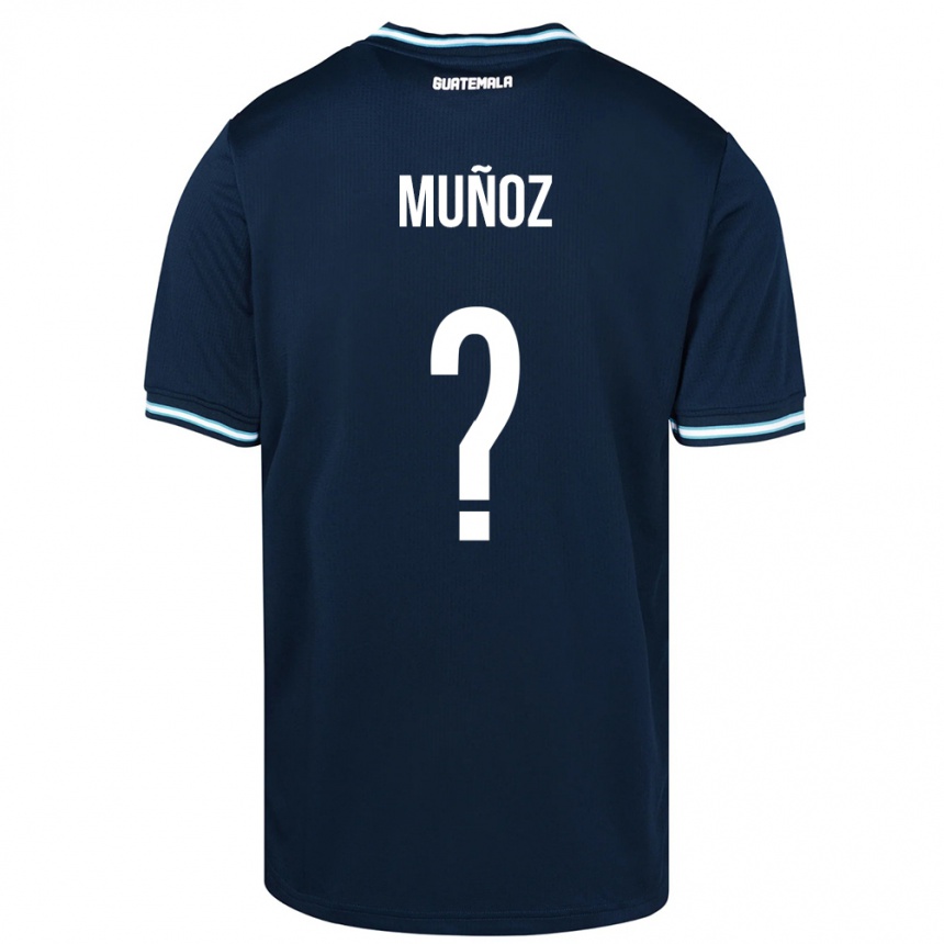 Niño Fútbol Camiseta Guatemala Rudy Muñoz #0 Azul 2ª Equipación 24-26 Perú