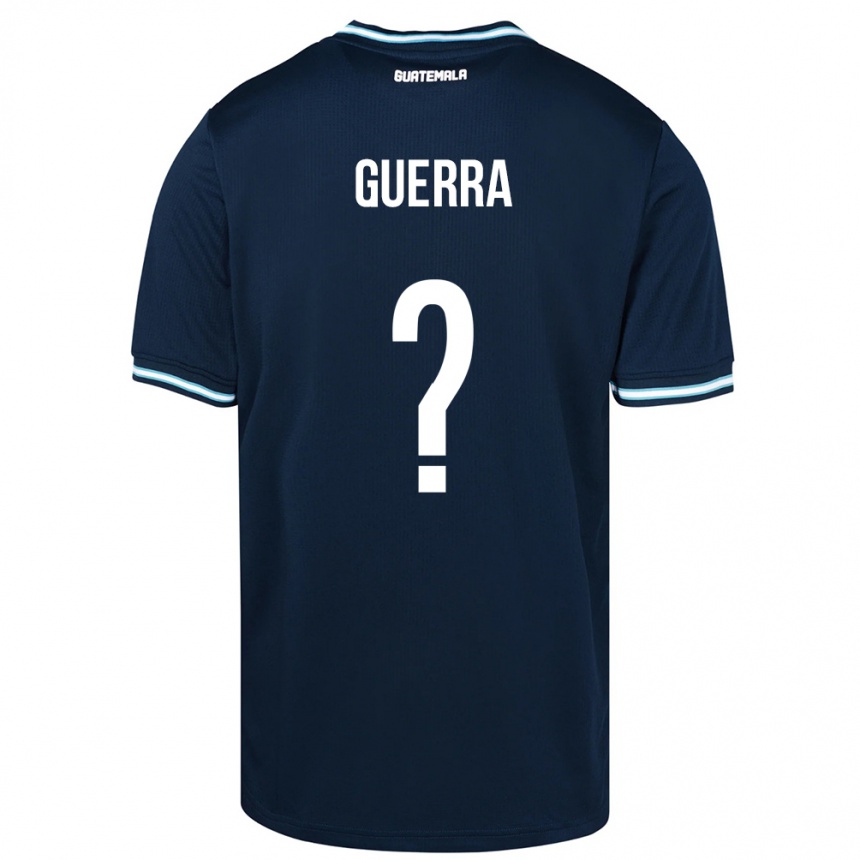 Niño Fútbol Camiseta Guatemala Decarlo Guerra #0 Azul 2ª Equipación 24-26 Perú