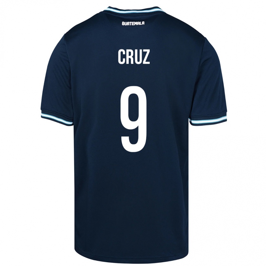 Niño Fútbol Camiseta Guatemala Celsa Cruz #9 Azul 2ª Equipación 24-26 Perú