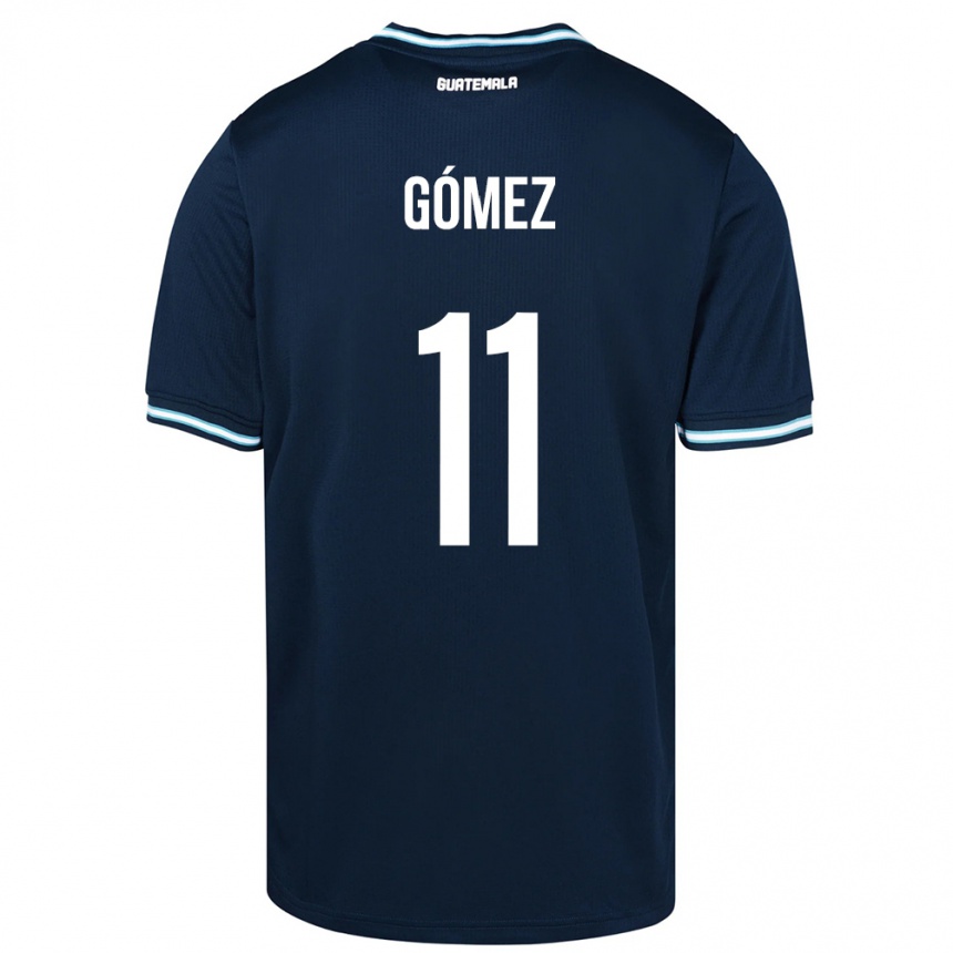 Niño Fútbol Camiseta Guatemala Savianna Gómez #11 Azul 2ª Equipación 24-26 Perú