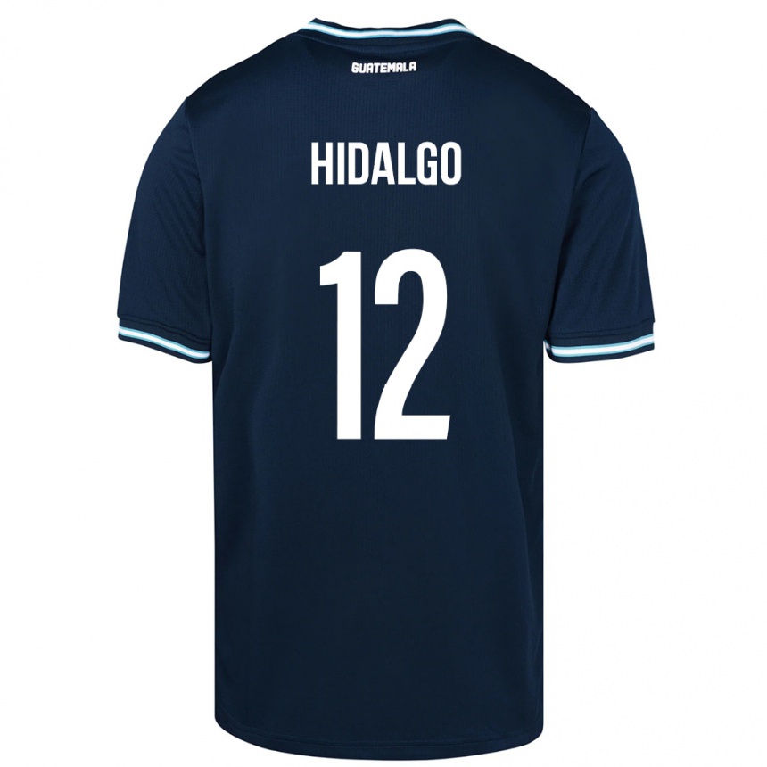 Niño Fútbol Camiseta Guatemala Angie Hidalgo #12 Azul 2ª Equipación 24-26 Perú