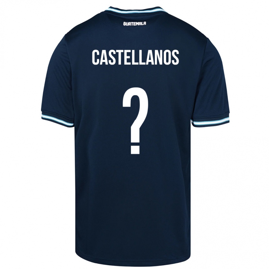 Niño Fútbol Camiseta Guatemala Jezmin Castellanos #0 Azul 2ª Equipación 24-26 Perú