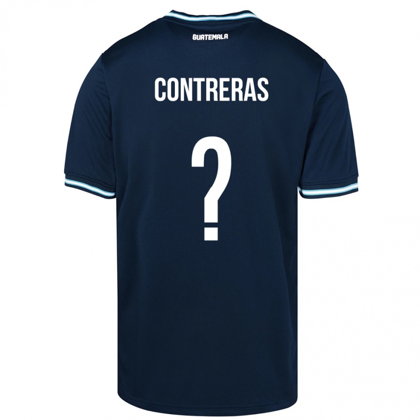 Niño Fútbol Camiseta Guatemala Betzael Contreras #0 Azul 2ª Equipación 24-26 Perú