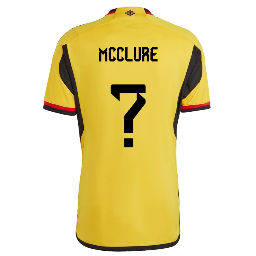 Niño Fútbol Camiseta Irlanda Del Norte Blaine Mcclure #0 Blanco 2ª Equipación 24-26 Perú