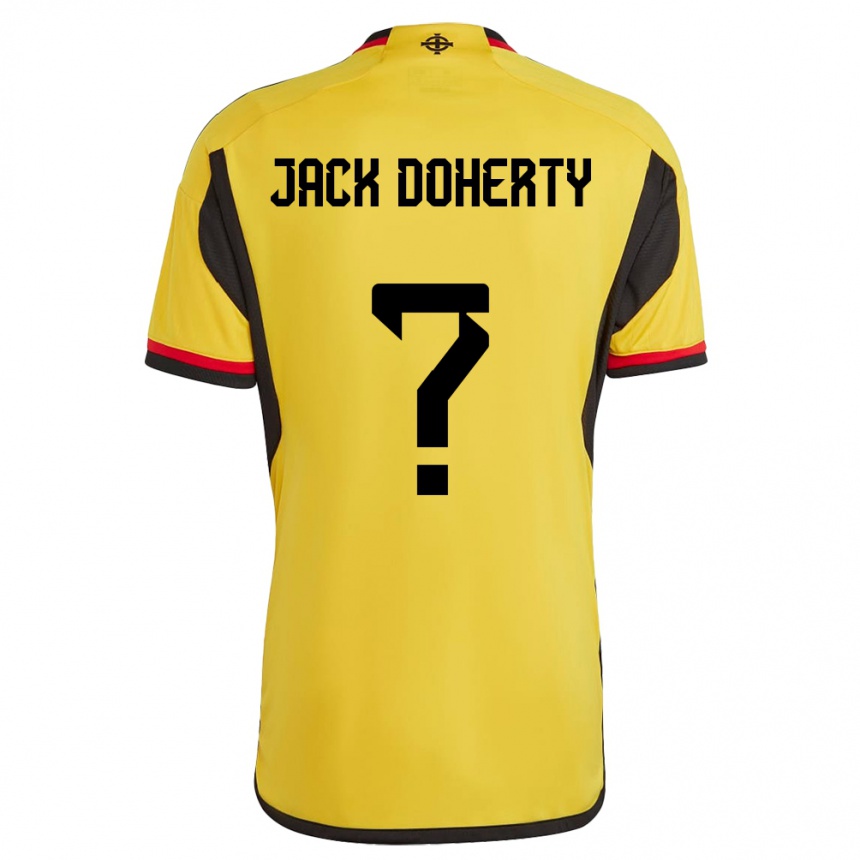 Niño Fútbol Camiseta Irlanda Del Norte Jack Doherty #0 Blanco 2ª Equipación 24-26 Perú