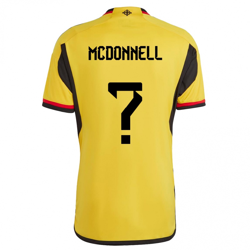 Niño Fútbol Camiseta Irlanda Del Norte Noah Mcdonnell #0 Blanco 2ª Equipación 24-26 Perú